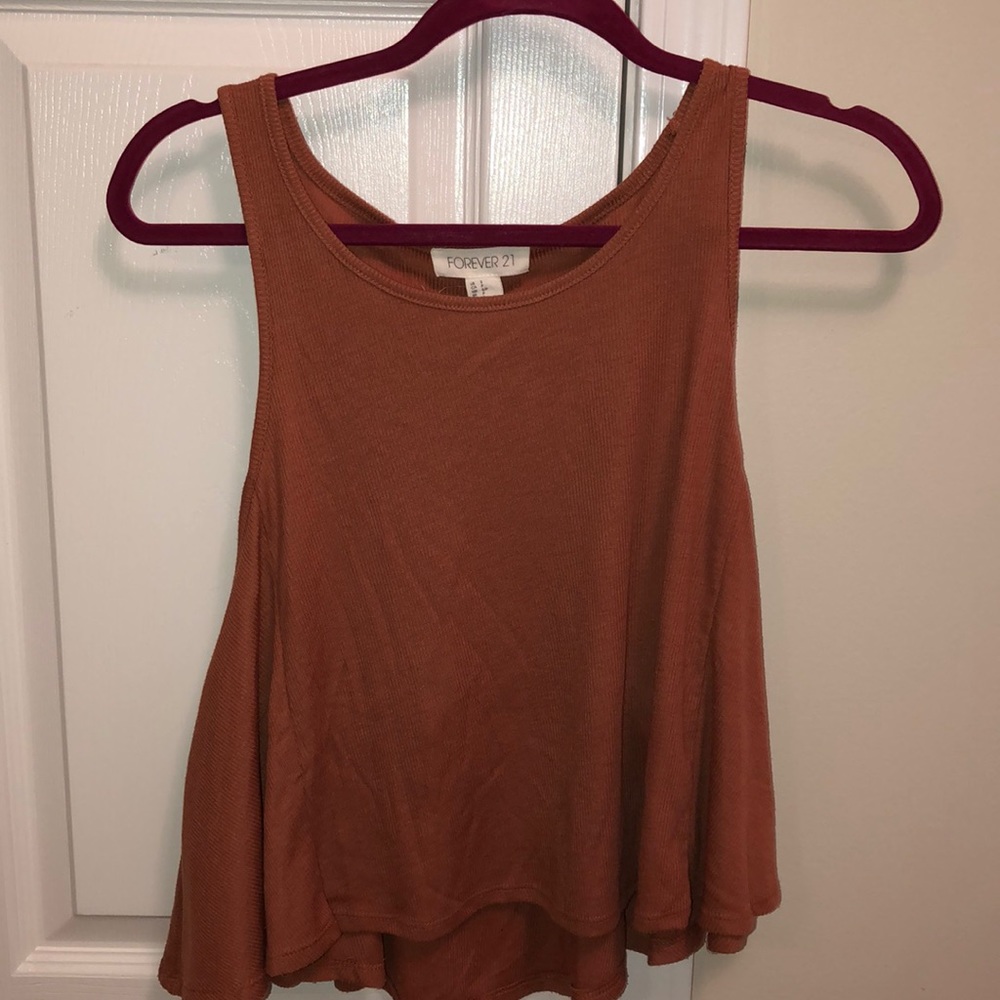 FOREVER 21 DARK ORANGE TANK